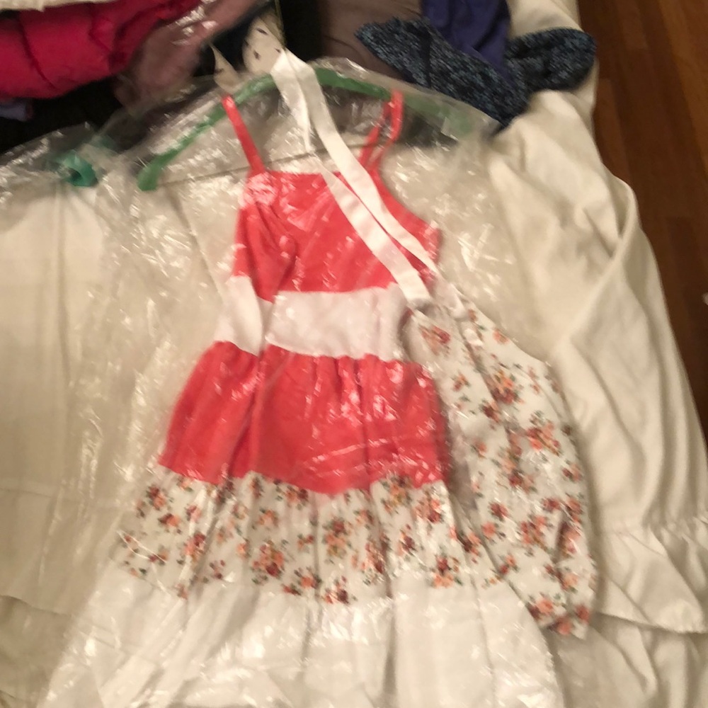 Long dress with a matching bag size 7